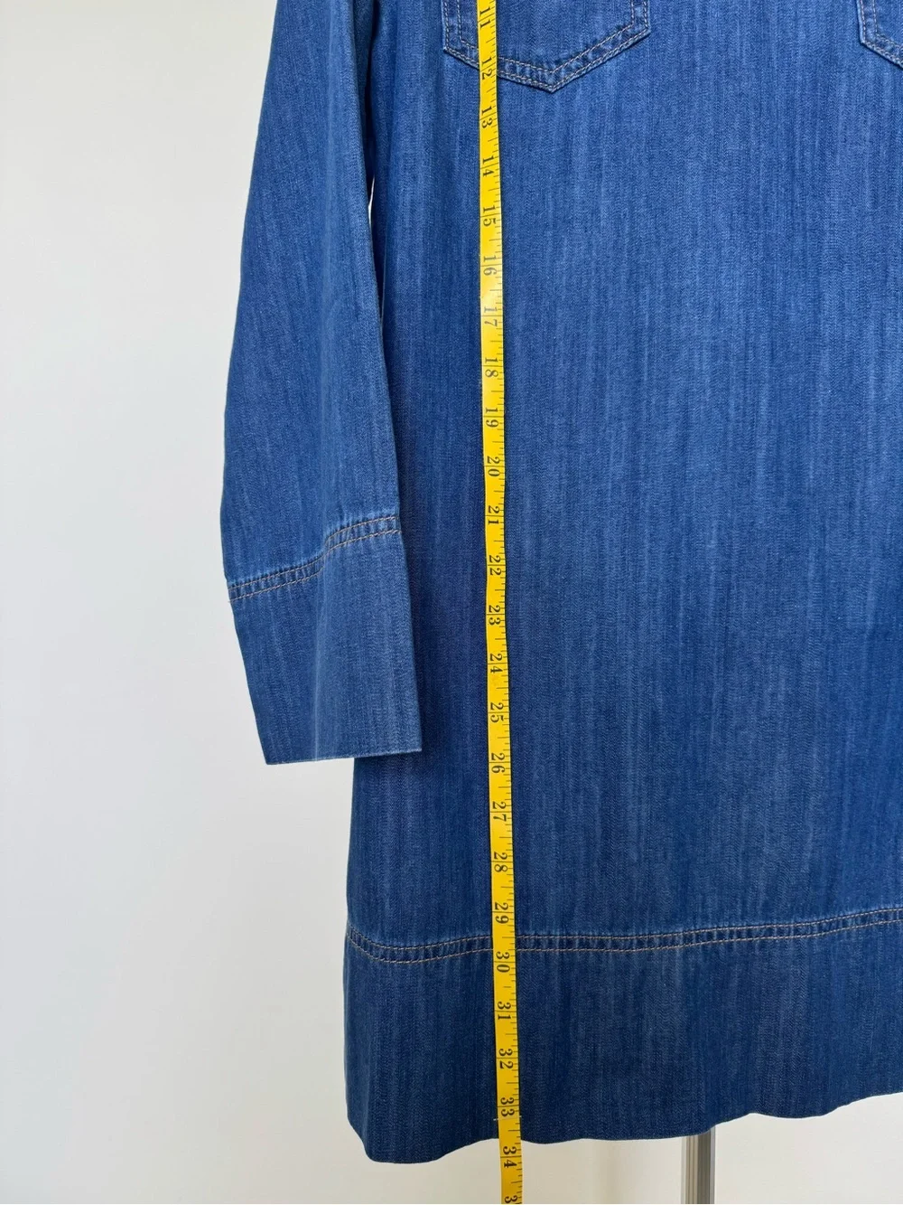 Habitual Blue Denim Tunic Dress Relaxed Fit Size М - Picture 5 of 7